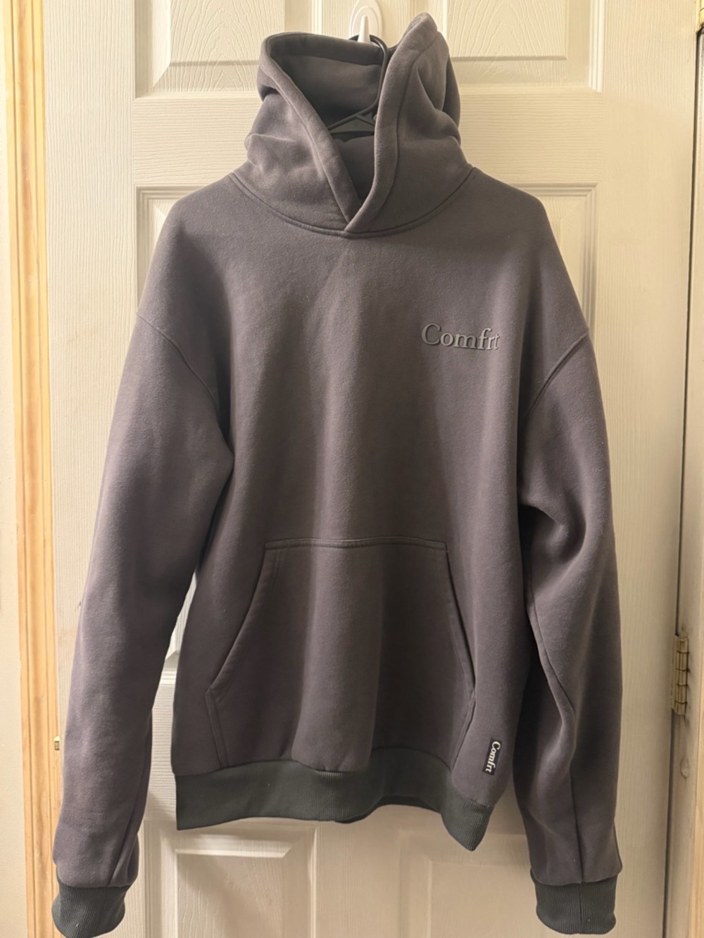 Comfort Minimalist Hoodie- Charcoal Gray